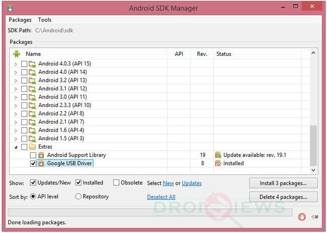 android sdk usb drivers