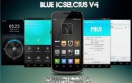 Blue ICSelcius 3.4 - Phone With Blue ICSelcius 3.4 Theme - Droid Views