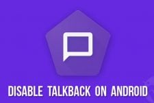 disable talkback on android