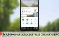 MIUI Quick settings and Notification panel
