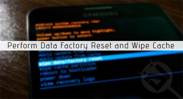 perform factory reset on samsung